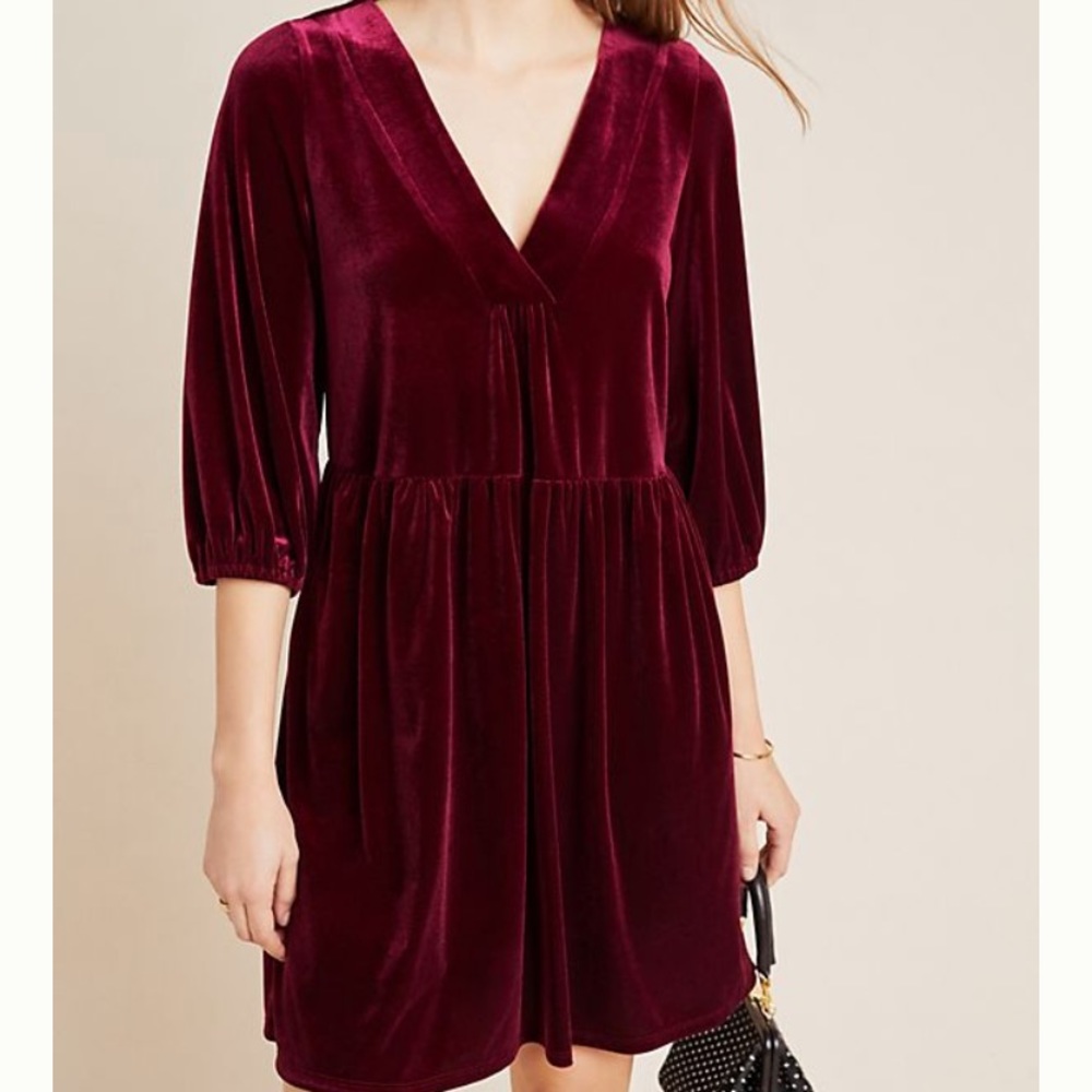 Anthropologie‎ Amadi Greta Velvet Tunic
